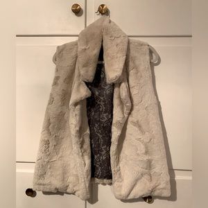 Faux fur vest